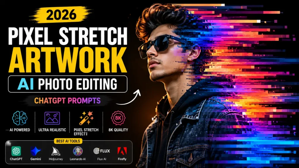 Pixel Stretch Artwork AI Photo Editing  Prompts