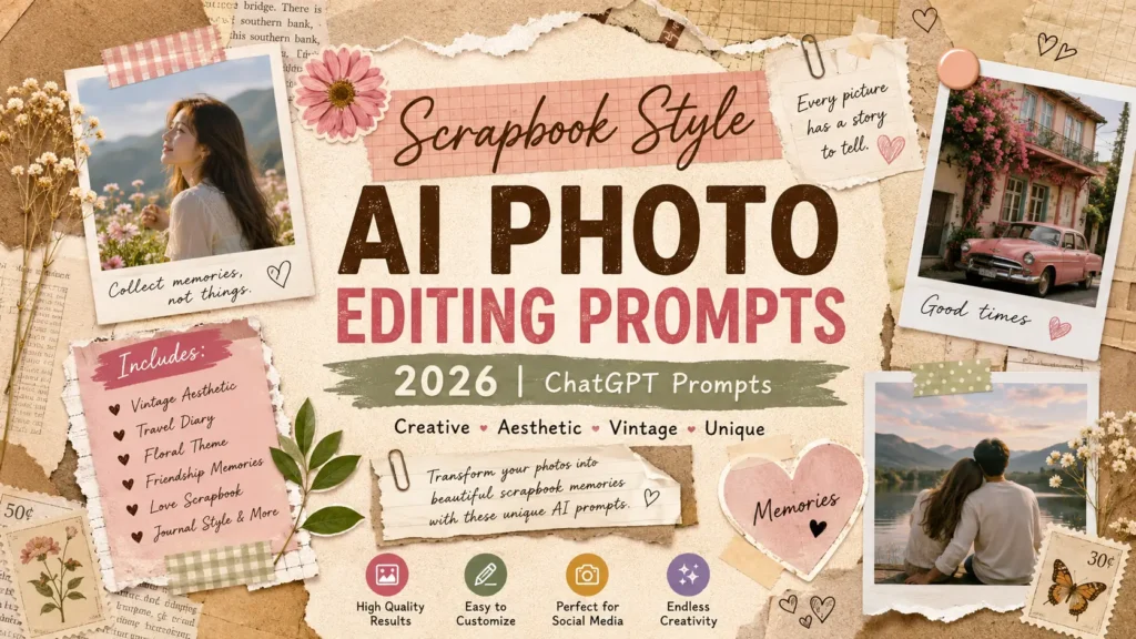 Scrapbook Style AI Photo Editing Prompts