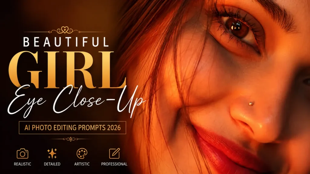 Girl Eye Close-Up AI Photo Editing Prompts