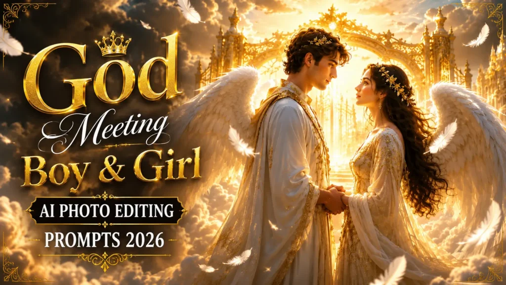 God Meeting Boy & Girl AI  Photo Editing Prompts 
