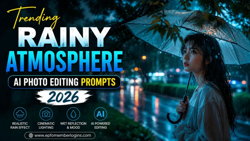 Rainy Atmosphere AI Photo Editing Prompts