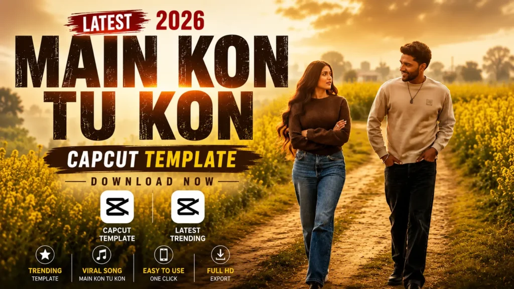 Main Kon Tu Kon CapCut Template