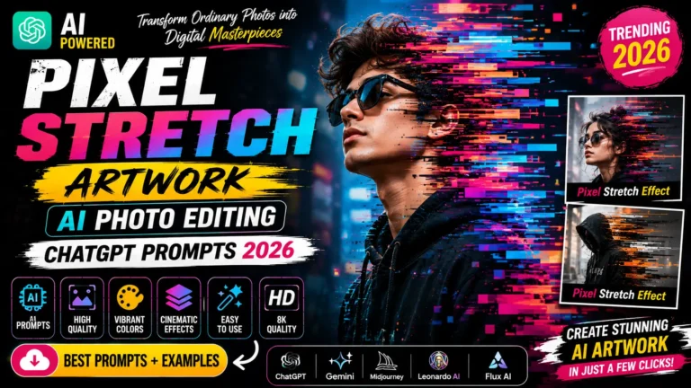 Pixel Stretch Artwork AI Photo Editing ChatGPT Prompts 2026