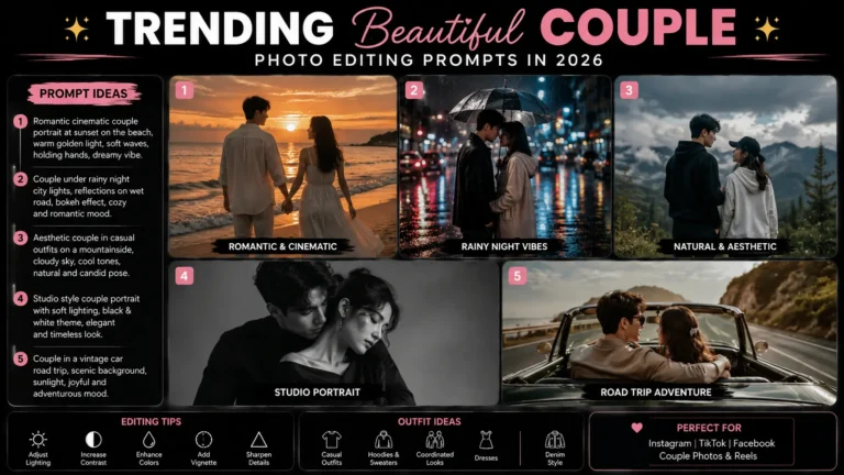 Trending Beautiful Couple Photo Editing Prompts in 2026