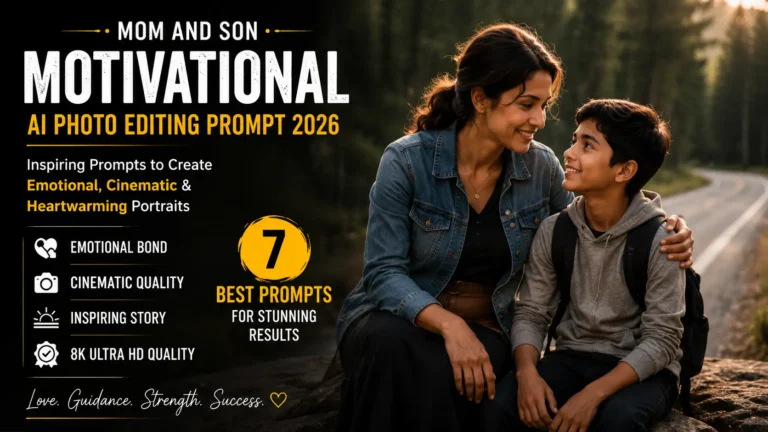 Mom And Son Motivational AI Photo Editing Prompt 2026