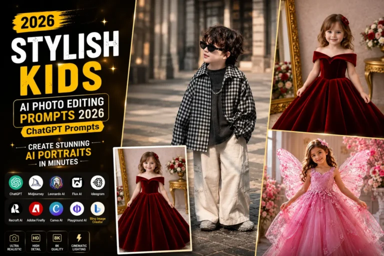 Stylish Kids AI Photo Editing Prompts 2026 | ChatGPT Prompts
