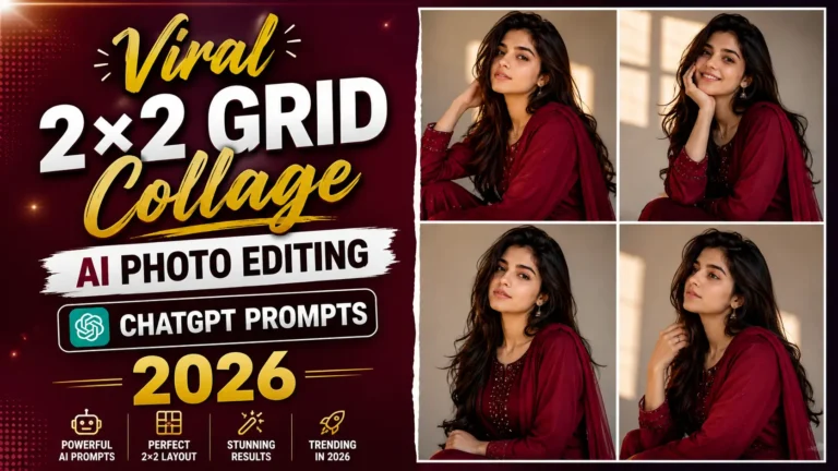 Viral 2×2 Grid Collage AI Photo Editing ChatGPT Prompts 2026