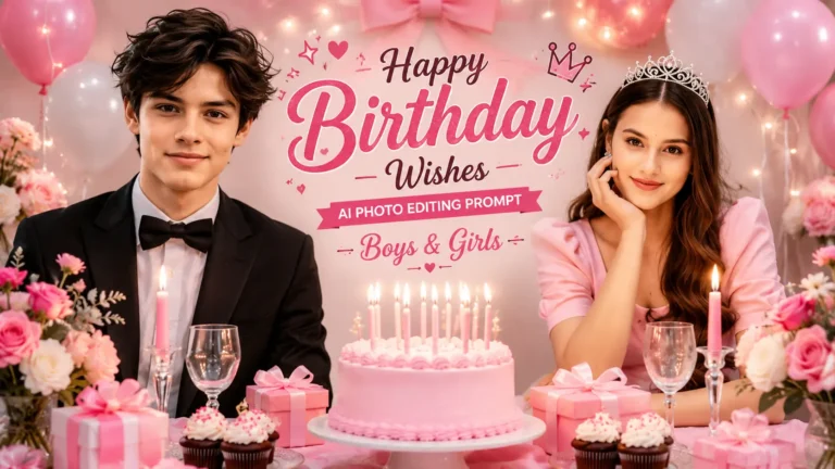 Happy Birthday Wishes AI Photo Editing Prompt | Boys & Girls