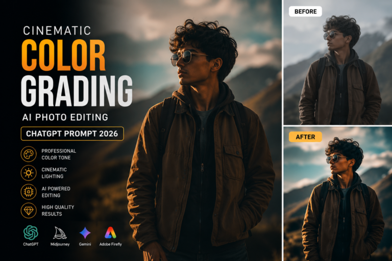 Cinematic Color Grading AI Photo Editing ChatGPT Prompt 2026