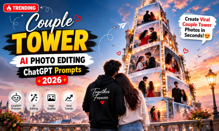 Trending Couple Tower AI Photo Editing ChatGPT Prompts 2026