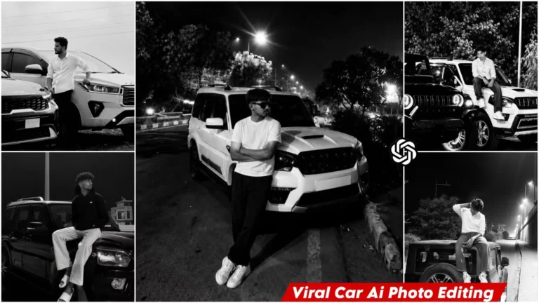 Viral B&W Car AI Photo Editing Prompts 2026 | ChatGPT New Prompts